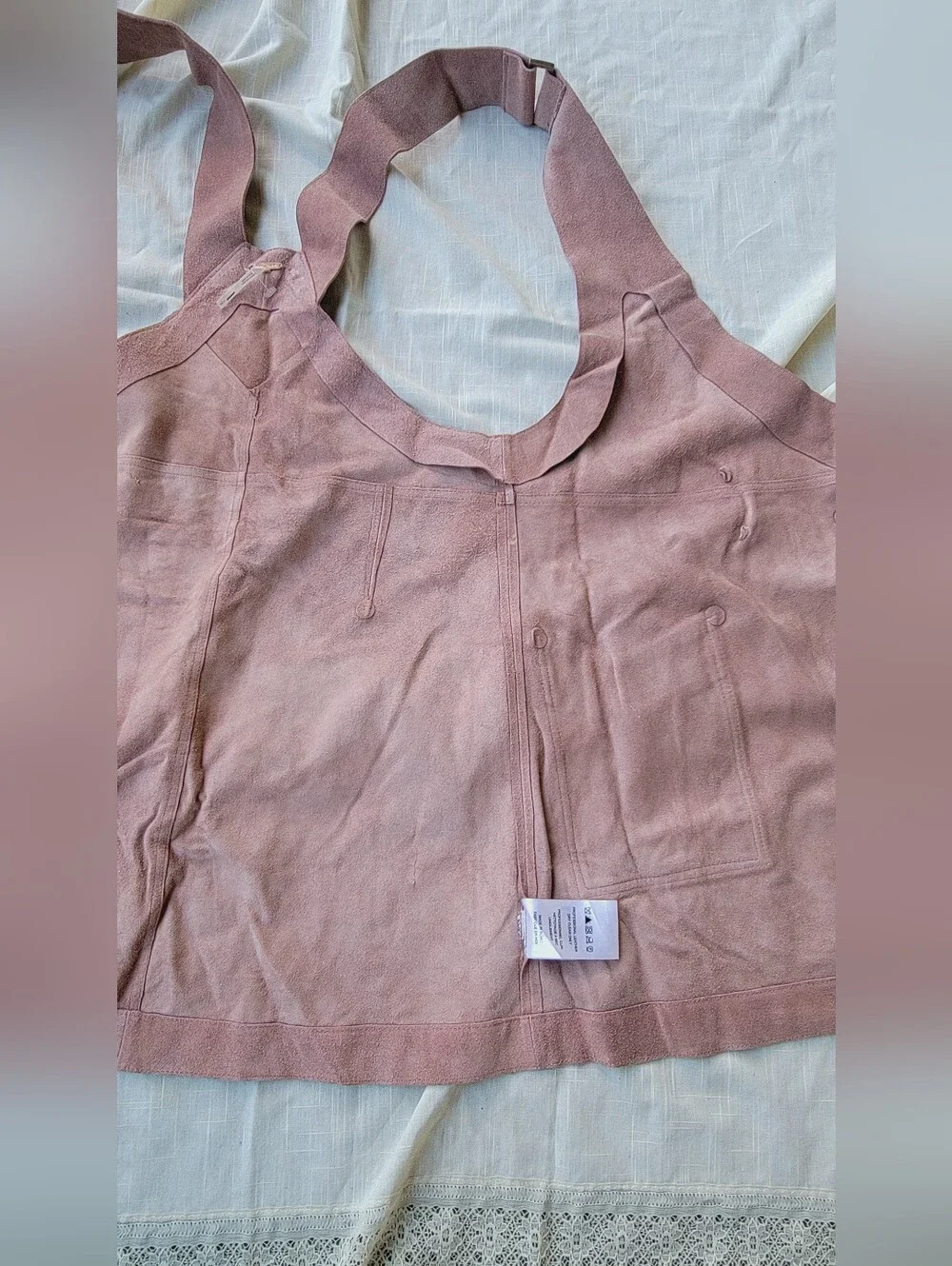 Free People Canyonlands Suede Leather Jumper Dress **missing Buttons*Pls Read